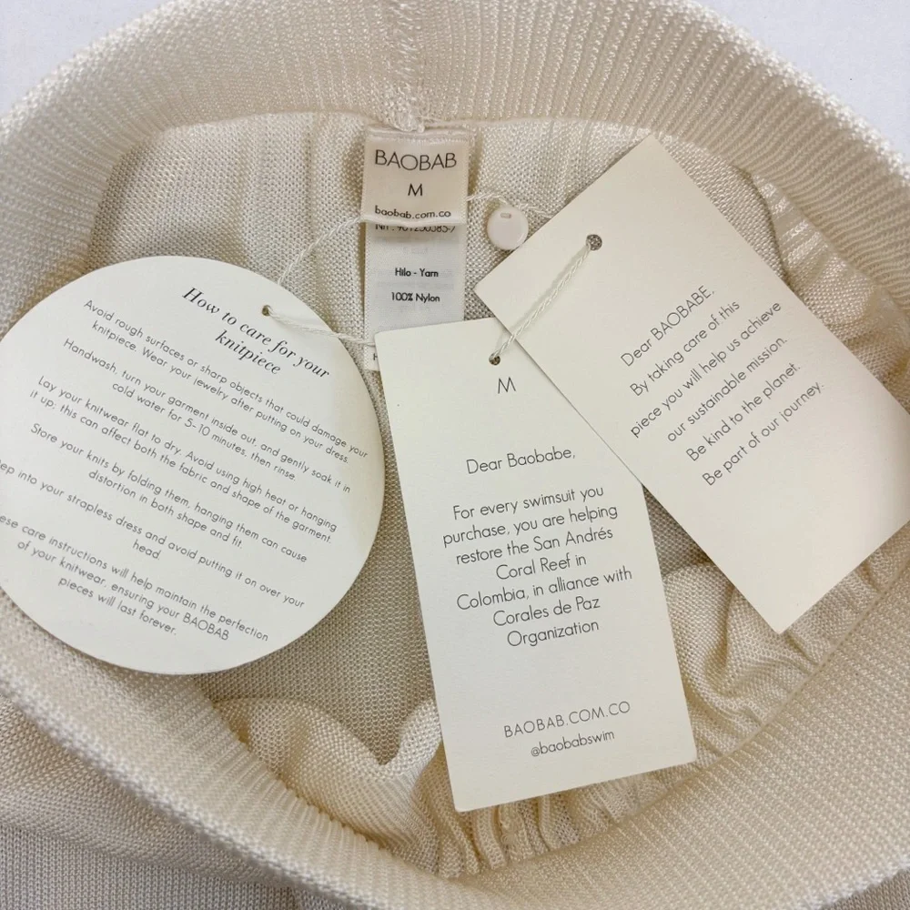 Baobab Ayla Pants in White Swan Size M